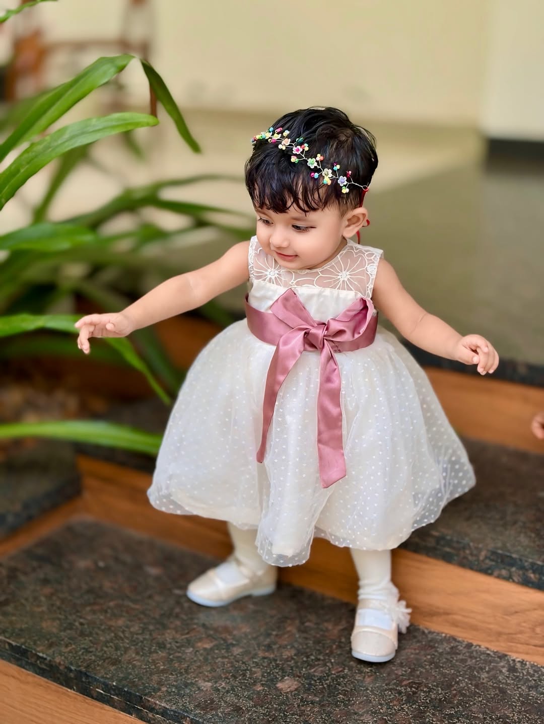 Myra White Party Gown