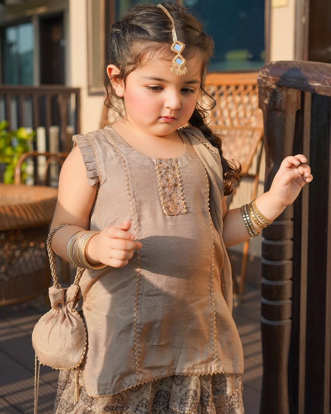 Kiara Royal Dune Sharara Set
