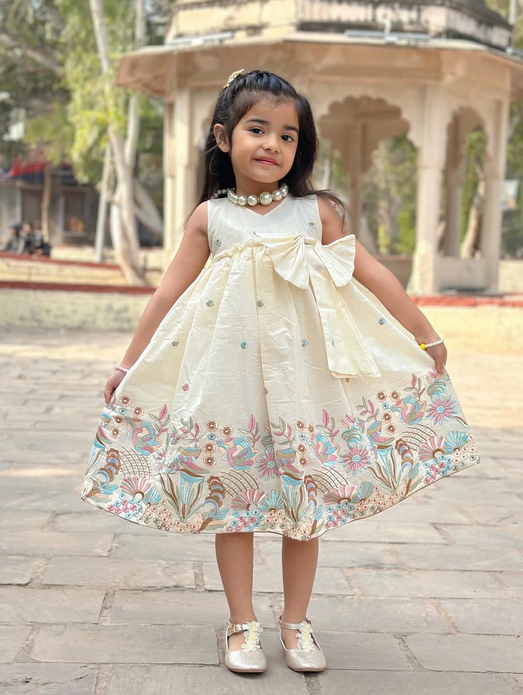 Pihu Little Pearl Floral Frock
