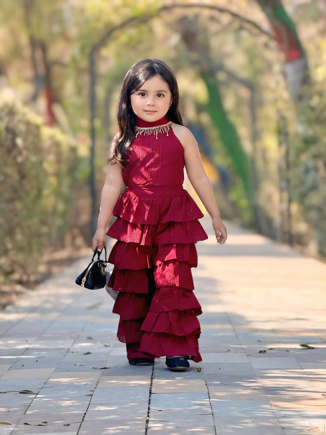 Ruby Ruffle Glam Co-Ord Set