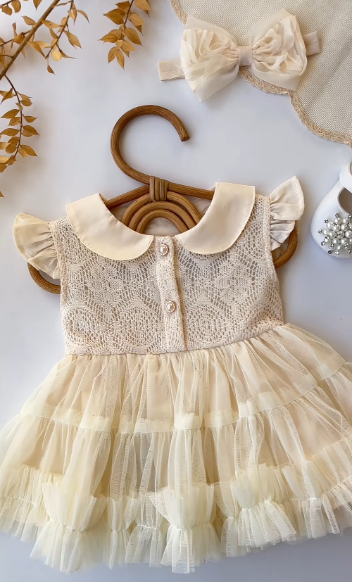 Inaya Ruffle Luxury Baby Frock