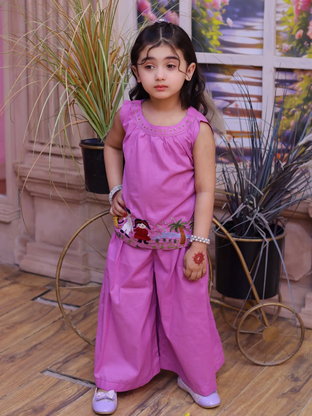 Elowen Grace Kurti Palazzo Set