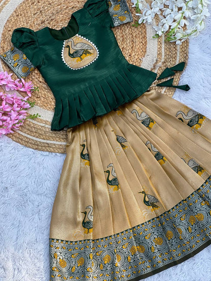 Fiesta Weaving Work Art Silk Lahenga Choli