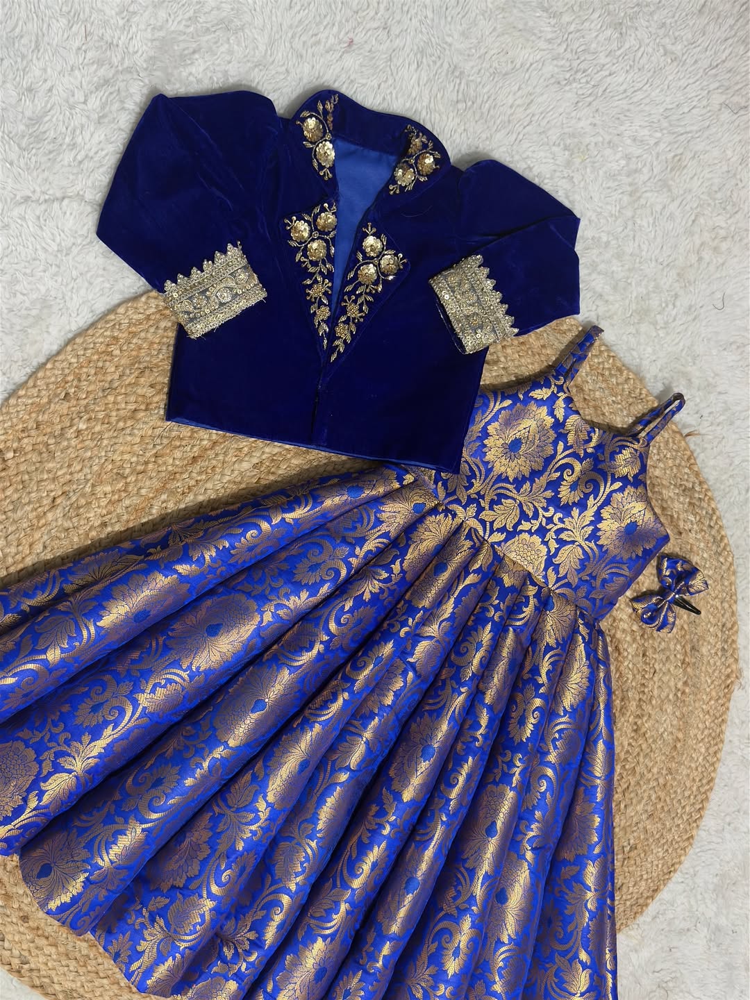 Mahveen Royal Velvet Lehenga Choli