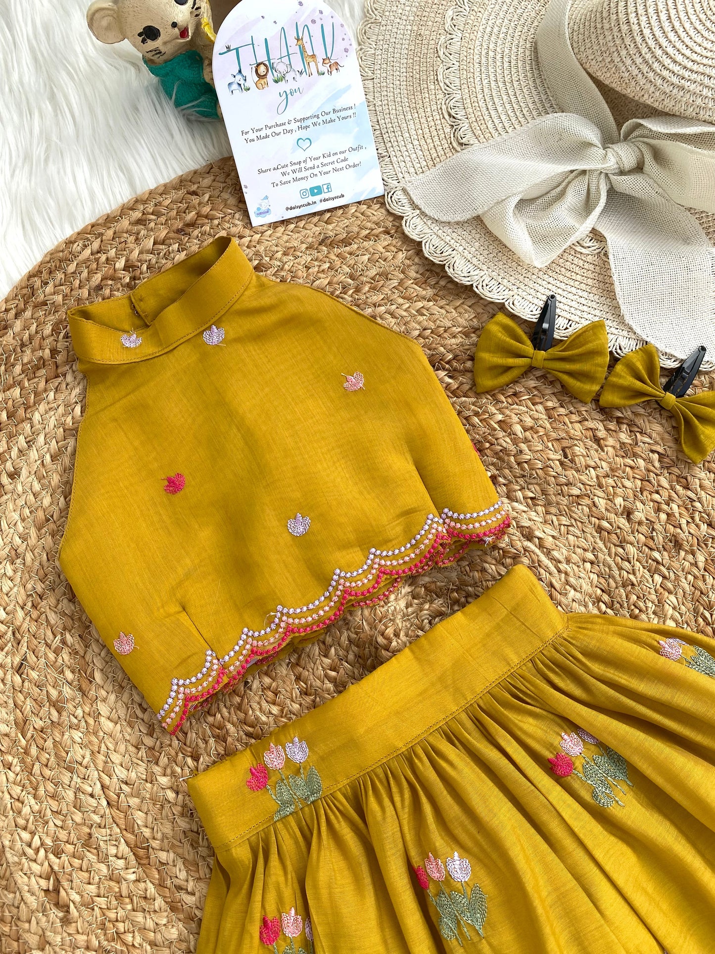 Mul Chanderi Scallop lehenga