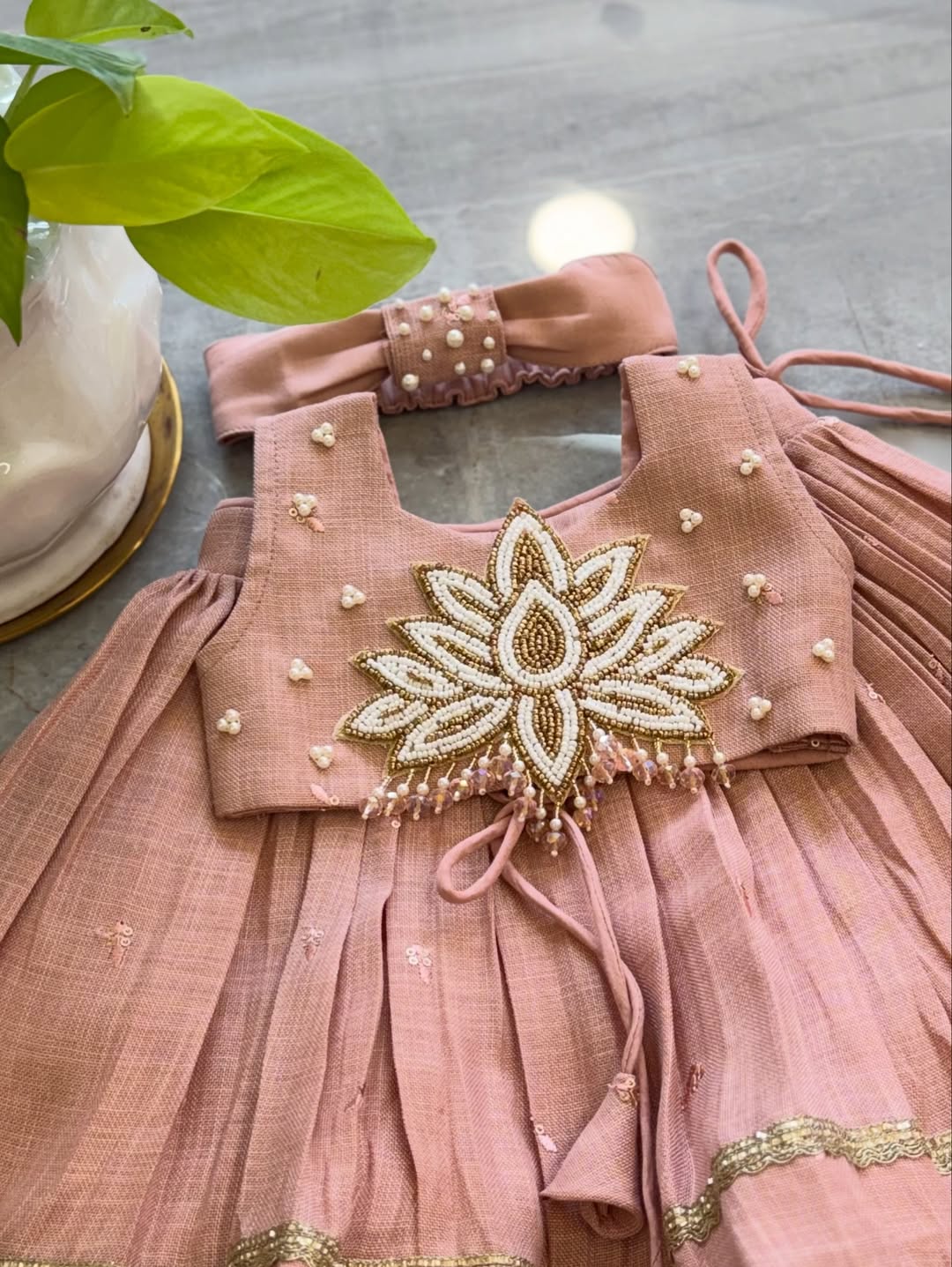 Blush Blossom Designer Lehenga Choli