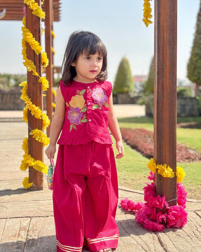 Little Royal Bloom Traditional Festive Patiyala Set