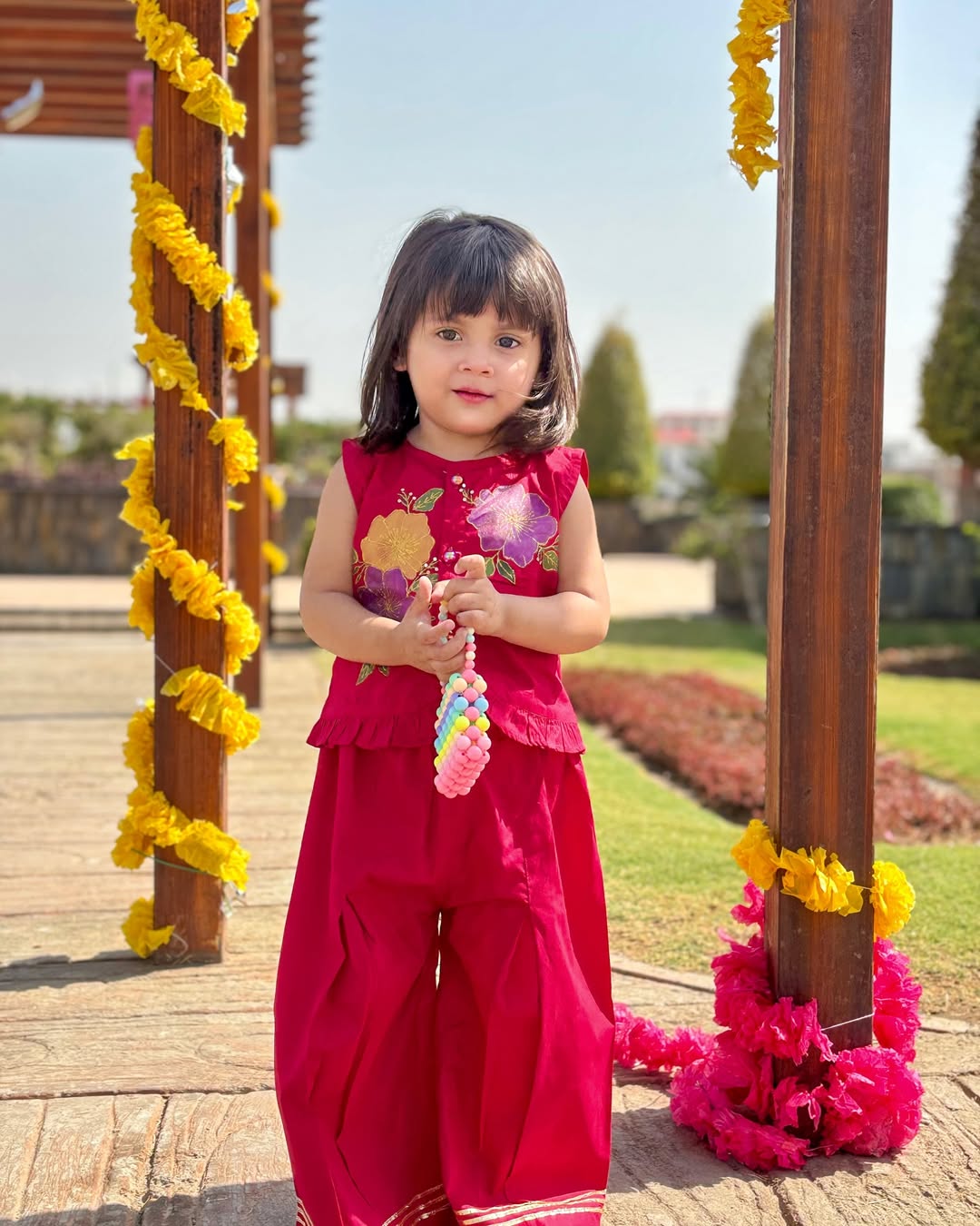 Little Royal Bloom Traditional Festive Patiyala Set
