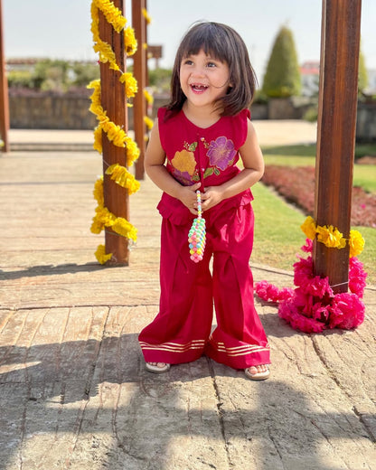 Little Royal Bloom Traditional Festive Patiyala Set