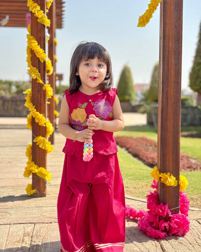 Little Royal Bloom Traditional Festive Patiyala Set