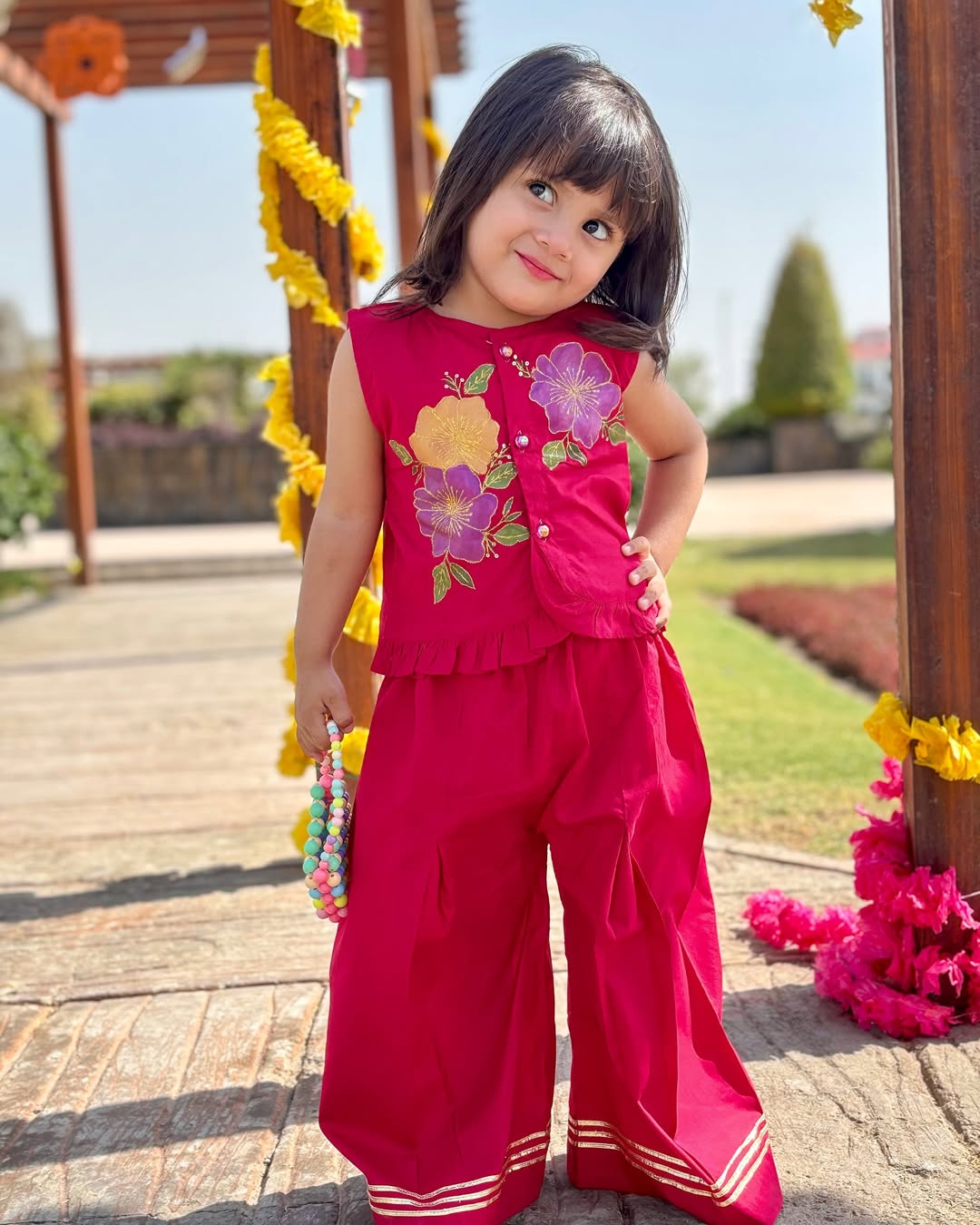 Little Royal Bloom Traditional Festive Patiyala Set