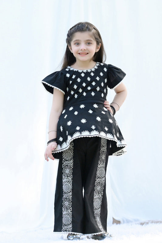 Midnight Bloom Kids Co-ord Set