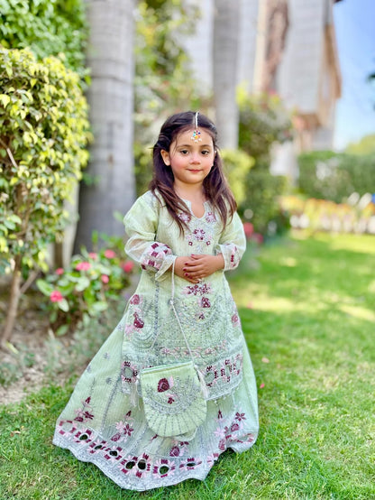 Blossom Fusion Indo Western Lehenga Set