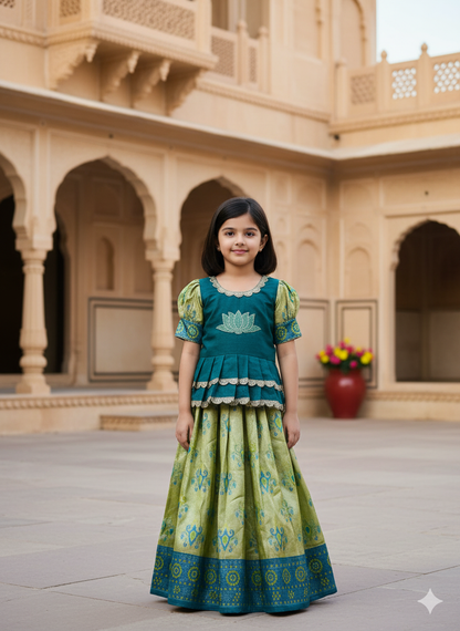 Trendy Weaving Work Art Silk Lahenga Choli