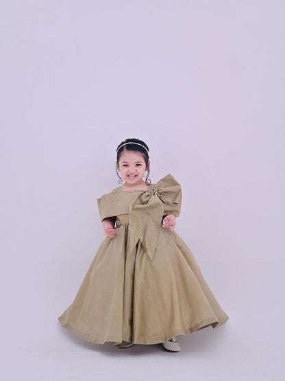 Golden Aura Maxi Gown