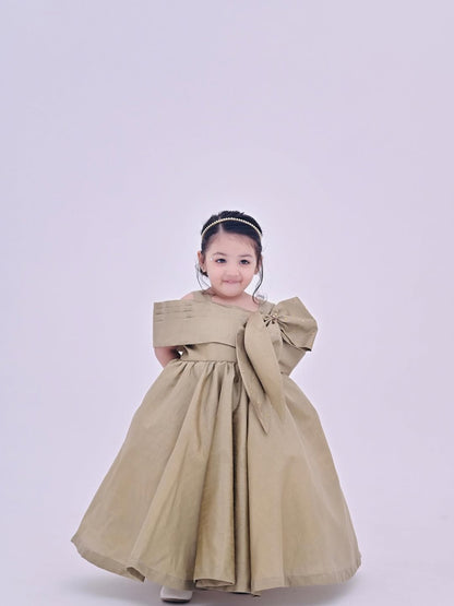 Golden Aura Maxi Gown