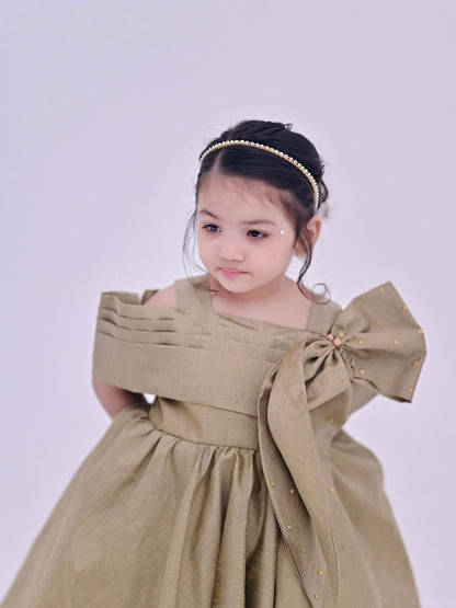 Golden Aura Maxi Gown