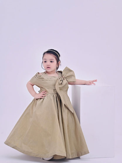 Golden Aura Maxi Gown
