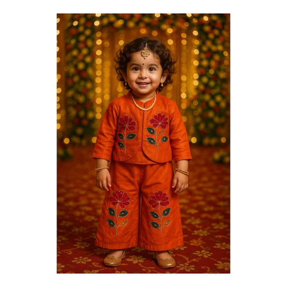 Kesariya Spark Handcrafted Co-Ord Set