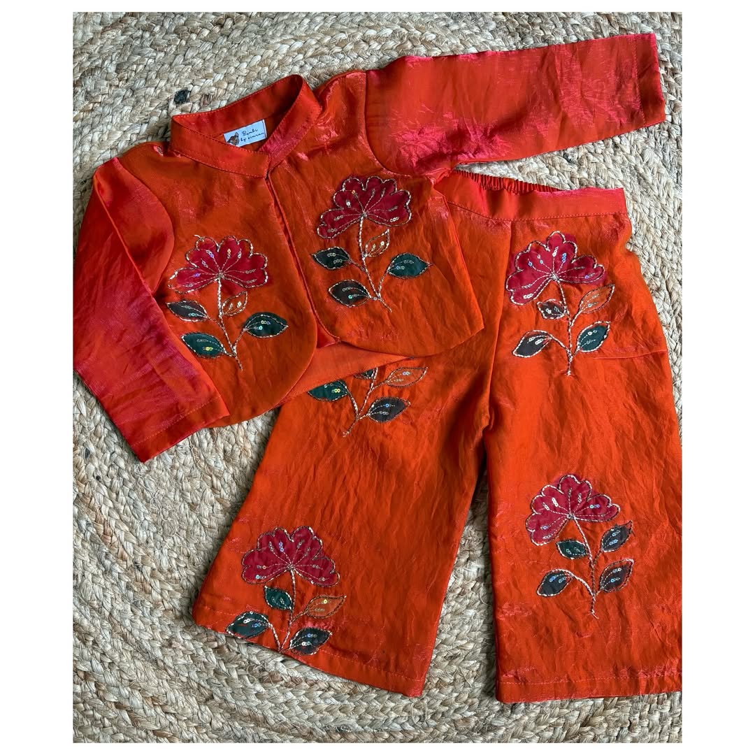 Kesariya Spark Handcrafted Co-Ord Set