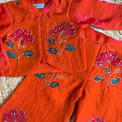 Kesariya Spark Handcrafted Co-Ord Set