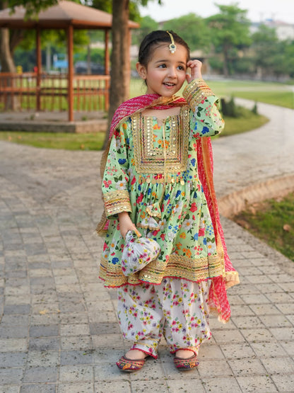 Noor Festive Printed Sharara Suit