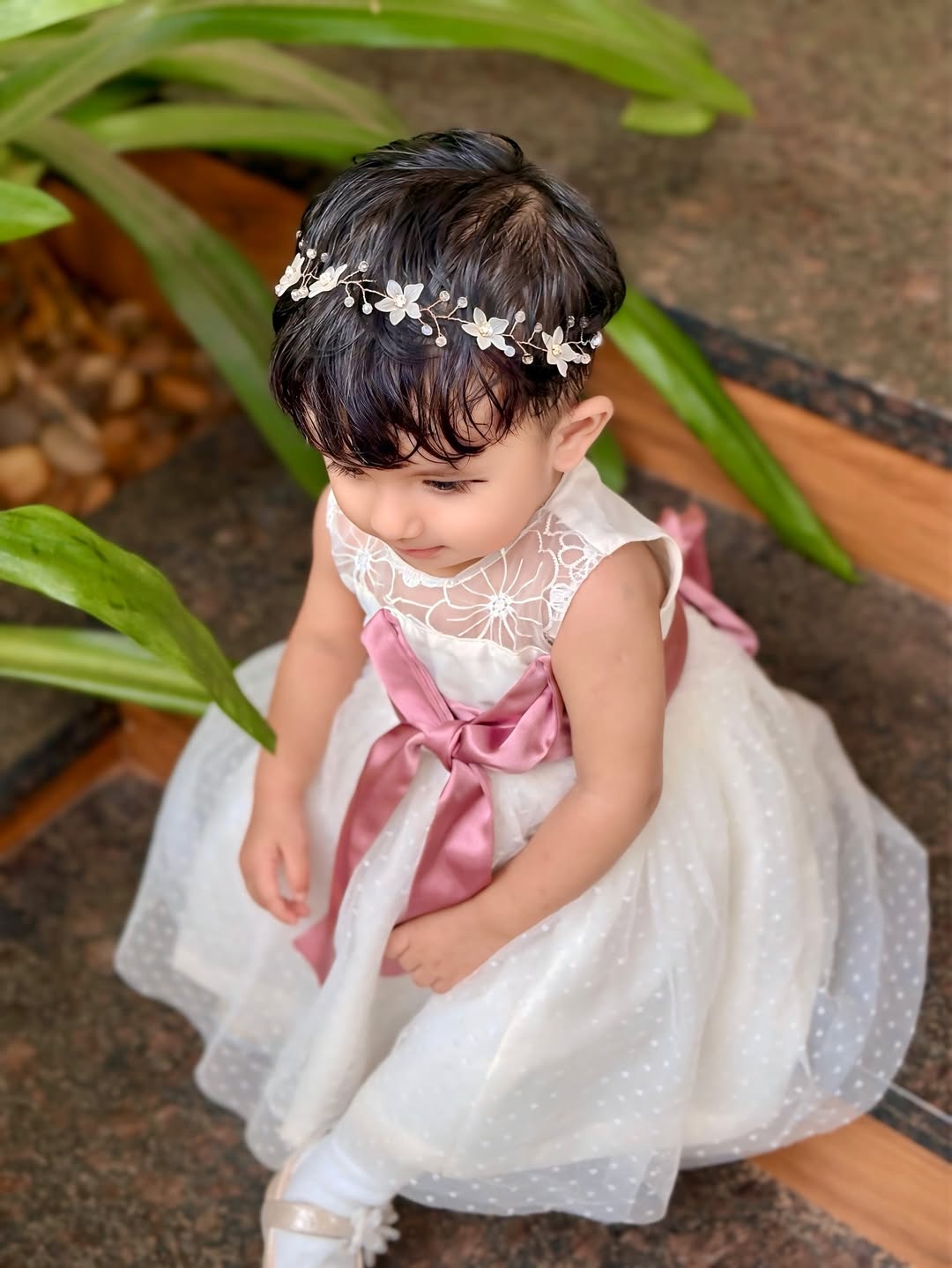 Myra White Party Gown