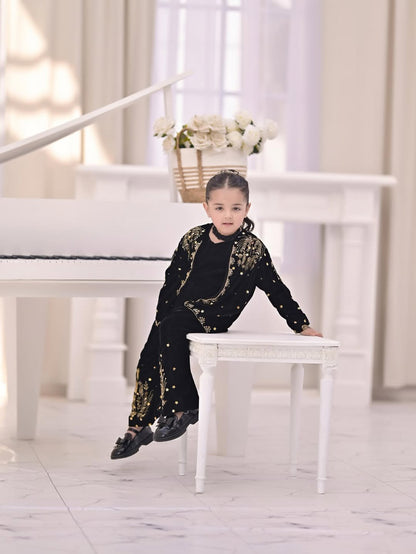 Noir Pearl Festive Queens Plazzo Set
