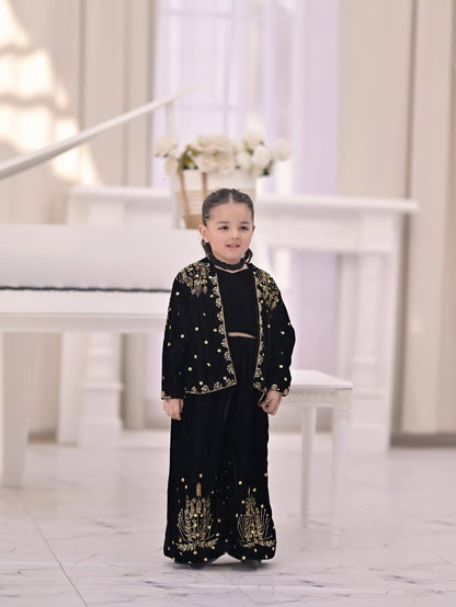 Noir Pearl Festive Queens Plazzo Set