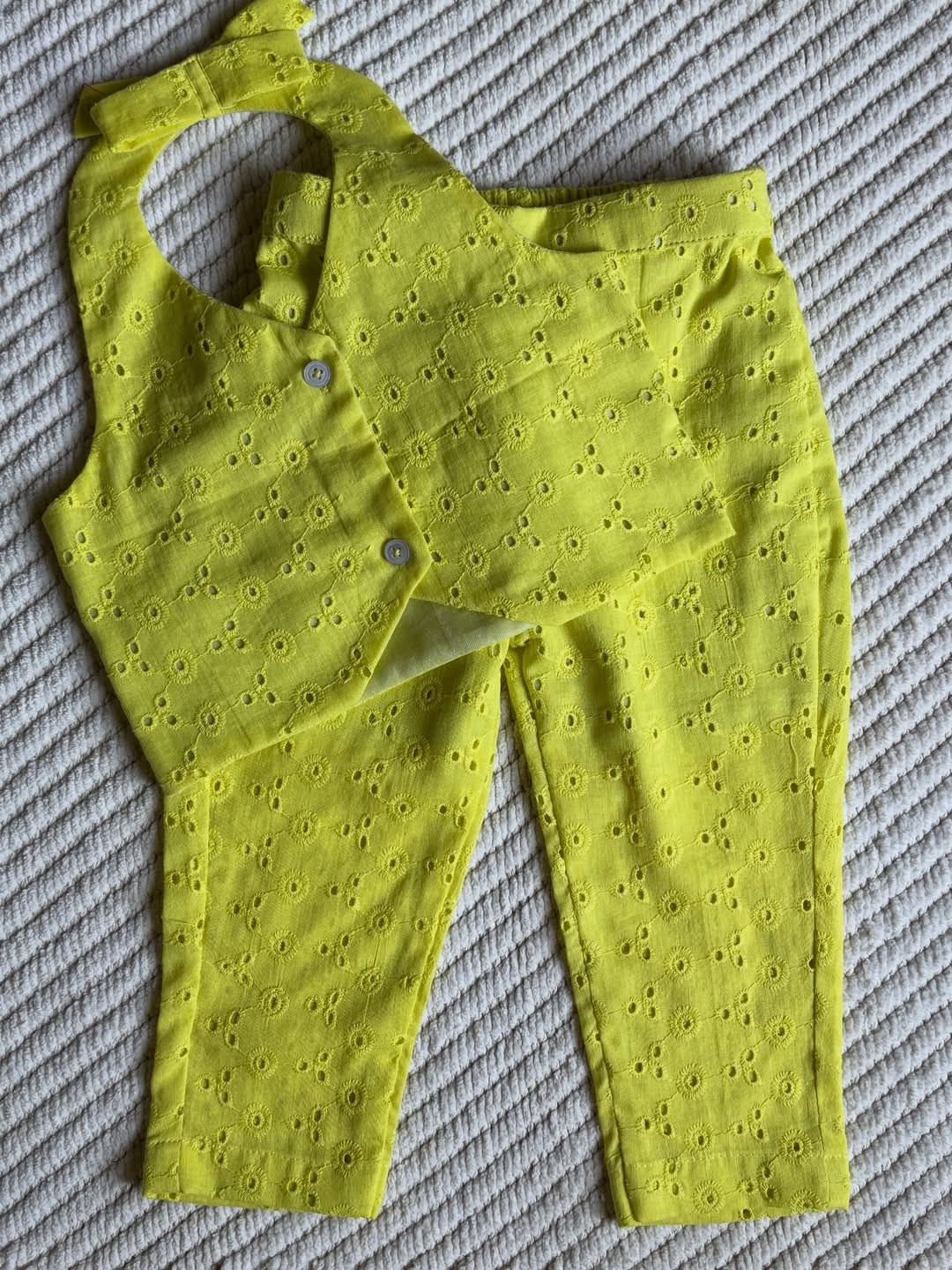 Lime Zest Schiffli Summer Co-Ord Set
