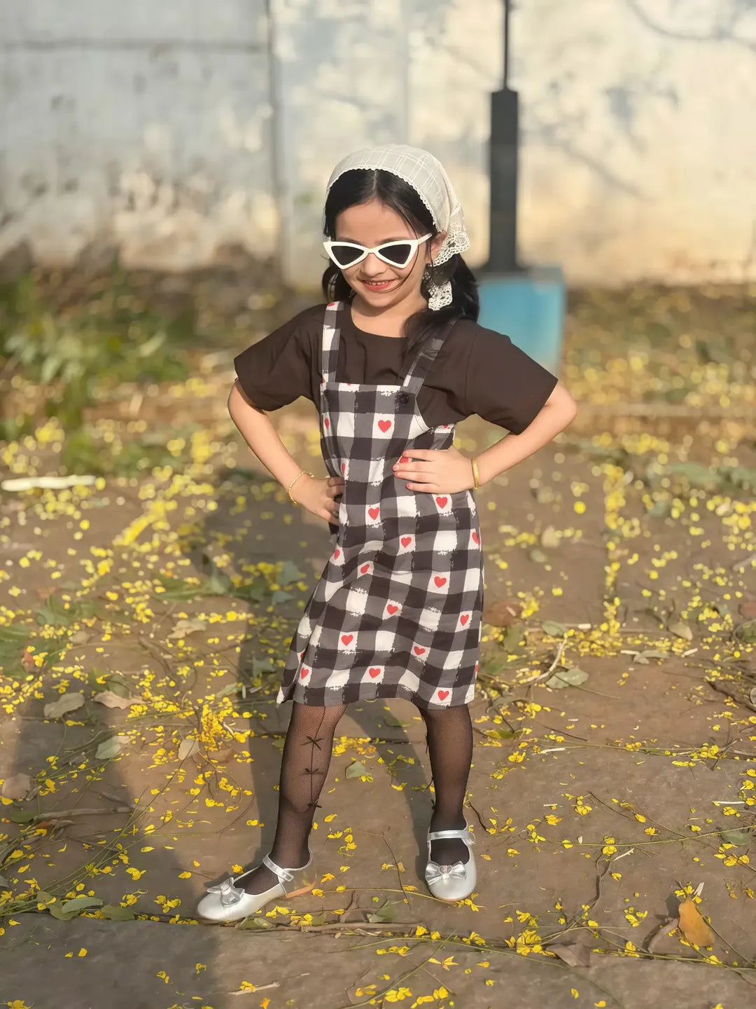 Kiara Trendy Check Print Top