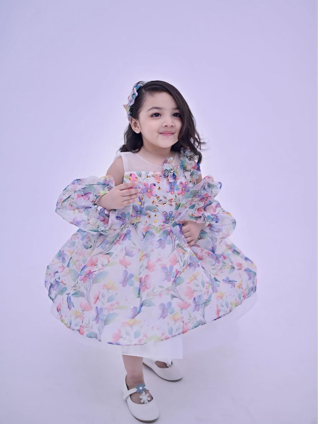 Petal Puff Organza Party Dress