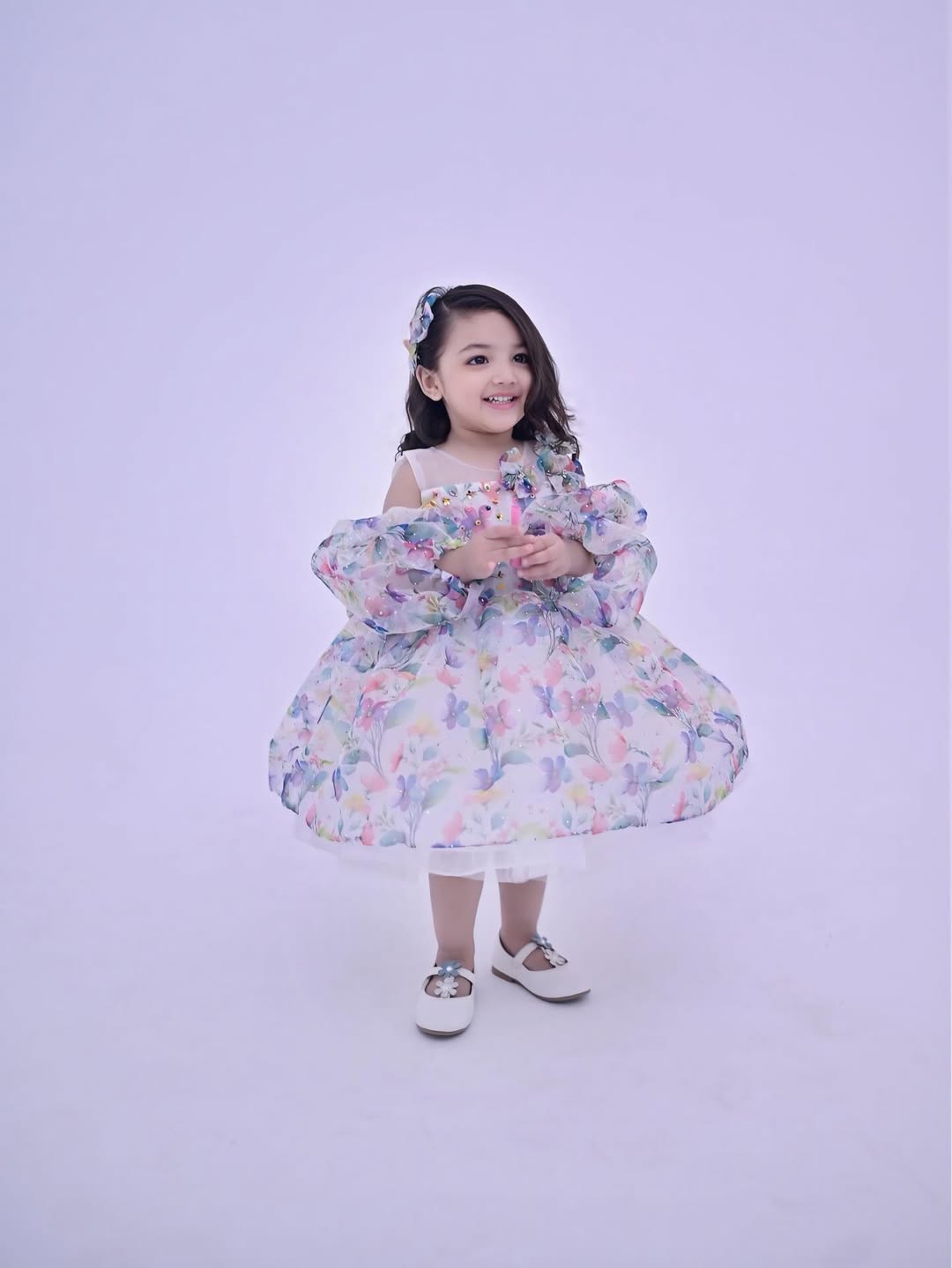 Petal Puff Organza Party Dress