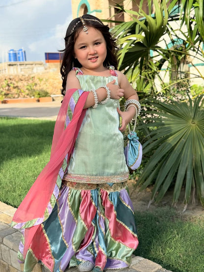 Aarika Royal Pastel Sharara Set