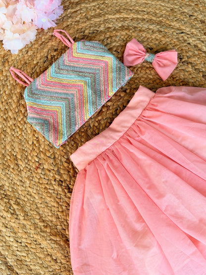 Mysha Rainbow Bloom Skirt Se