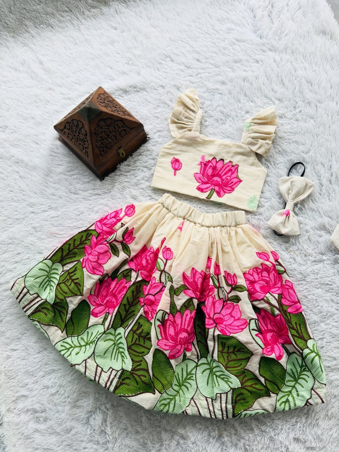 Vanya Lotus Bloom Skirt Set