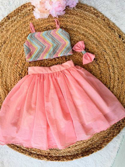 Mysha Rainbow Bloom Skirt Se