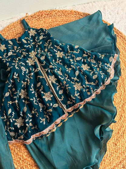 Zivara Sparkle Charm Sharara Set