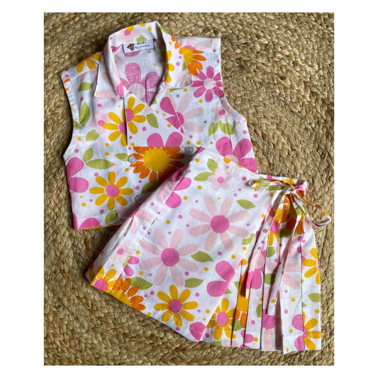 Zivara Floral Garden Skirt Set