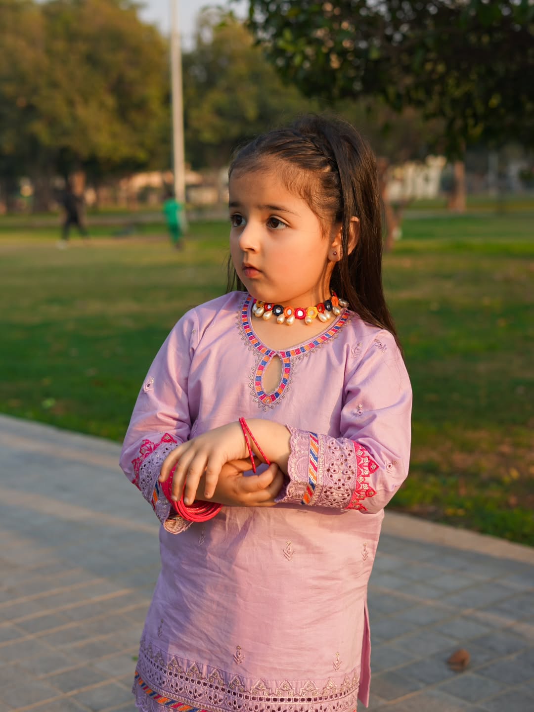 Nyra Lavender Charm Sharara Set