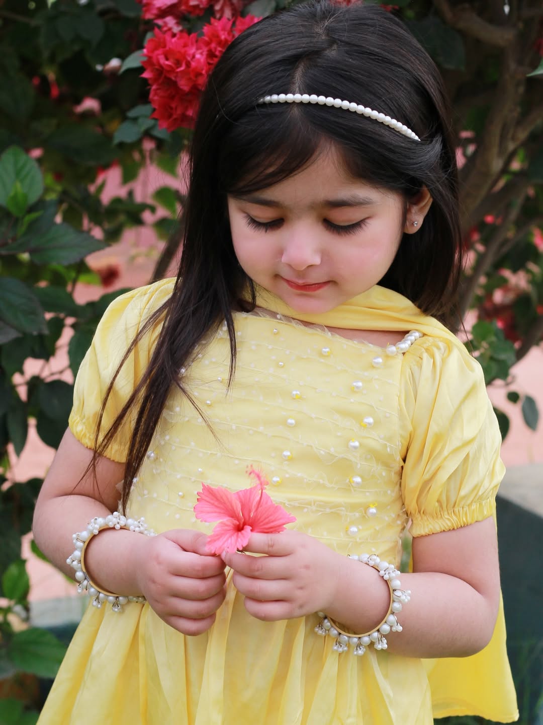 Alaya Sunshine Pearl Sharara Set