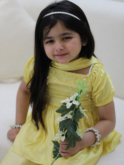 Alaya Sunshine Pearl Sharara Set