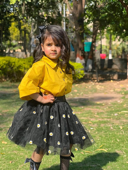 Ziya Sunshine Daisy Skirt Top Set