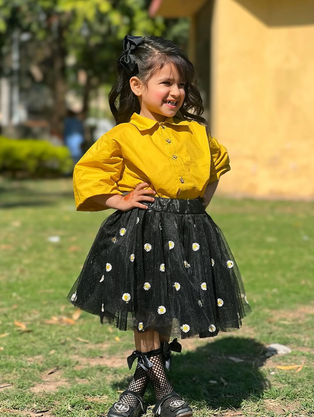 Ziya Sunshine Daisy Skirt Top Set