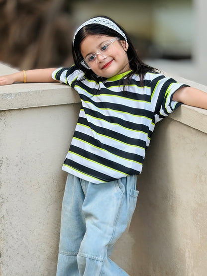 Little Trendsetter Striped Co-ord Set