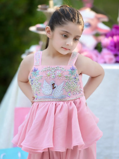 Pari Pink Embroidered Party Set