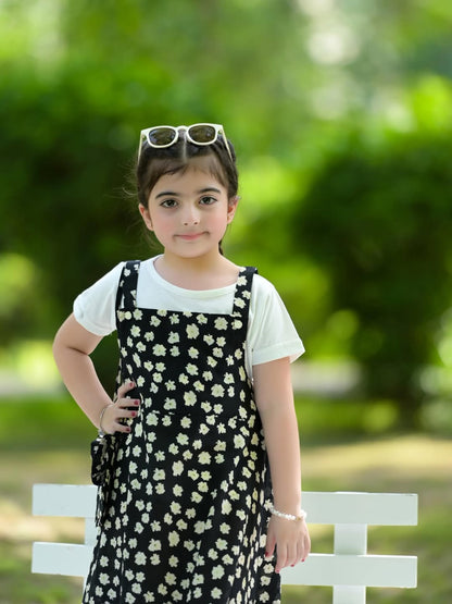 Moonlit Petal Girls Dress