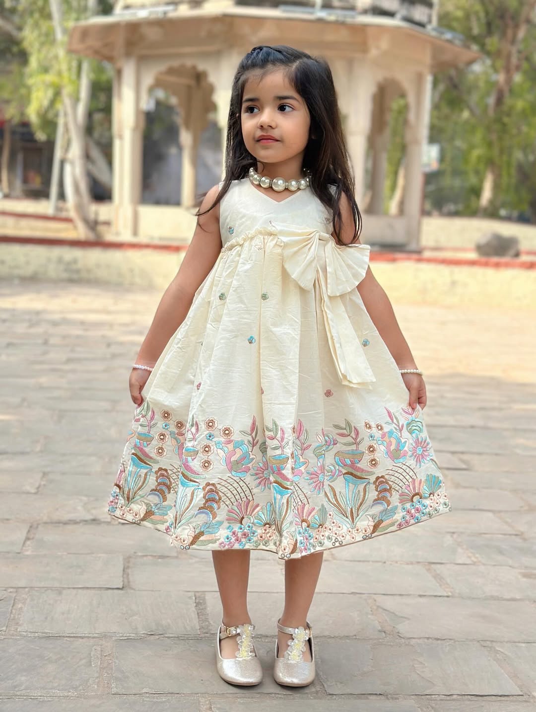 Pihu Little Pearl Floral Frock