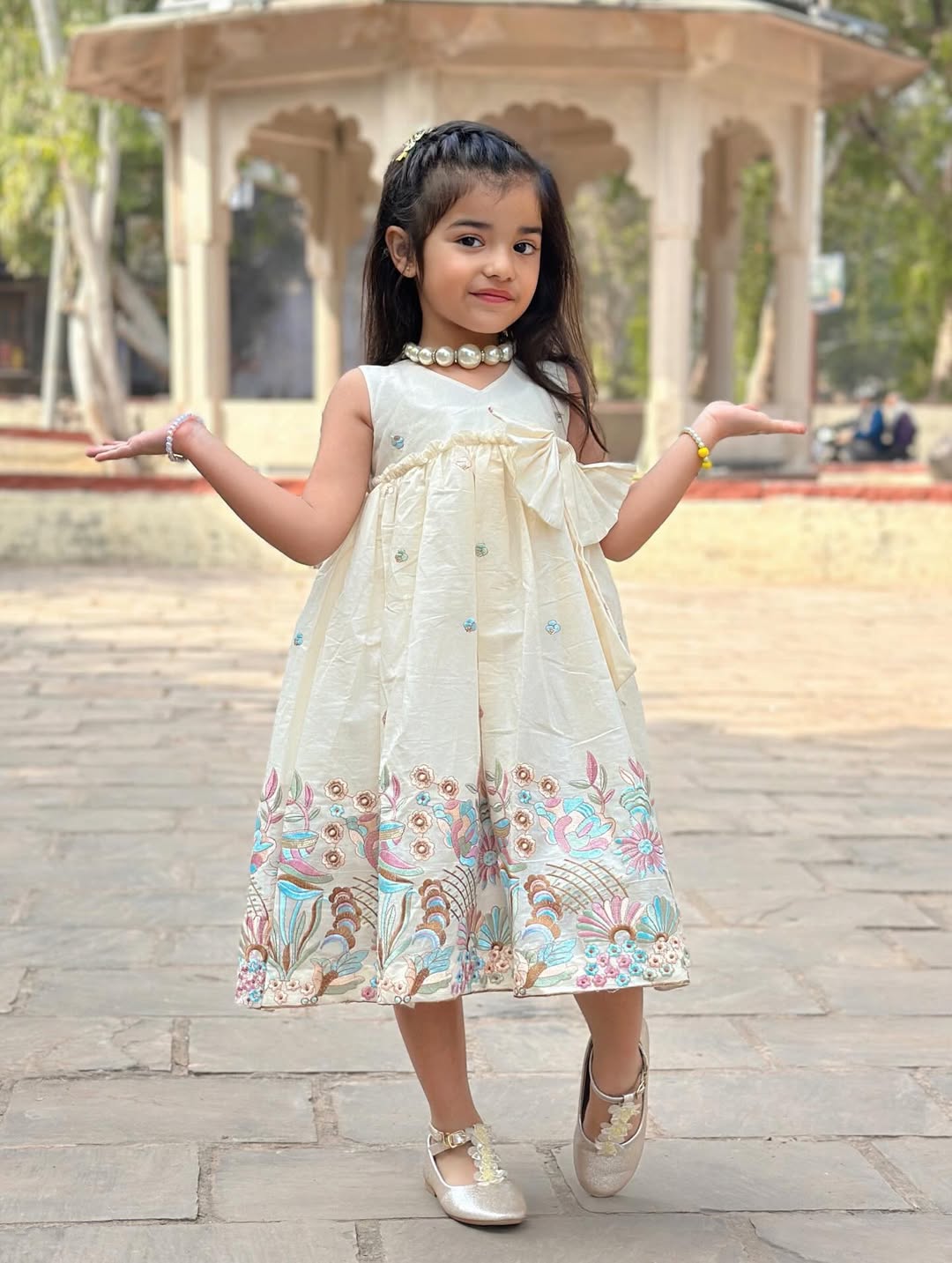 Pihu Little Pearl Floral Frock