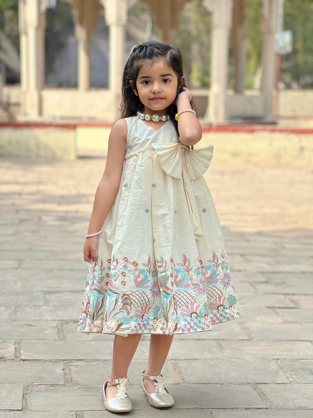 Pihu Little Pearl Floral Frock